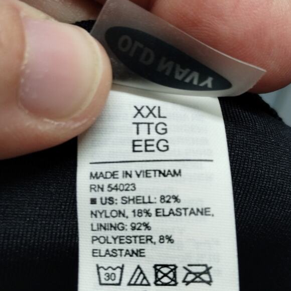 NWT Old Navy Women's Size XXL Black Ribbed Bikini Bathing Suit BOTTOM ONLY - Picture 5 of 7